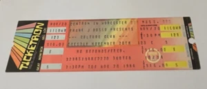 1984 Culture Club Ticket FULL Unused Boy George Worcester Ma. 11/20/84 Authentic - Picture 1 of 2
