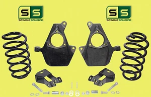 2"/4" DROP KIT SPINDLES REAR COILS EXTEN AIRROD SHOCKS FITS 07-14 GM & GMC SUV'S - Foto 1 di 1