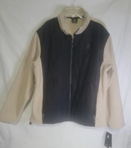 Herren New Balance Vliesjacke mit durchgehendem Reißverschluss ~ XL ~ NEU MIT ETIKETT ~ hellbraun/schwarz - Bild 1 von 7
