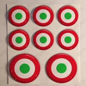 Burundi Cockade Round Resin Relief 3D Air Force Flag Sticker - Picture 1 of 1
