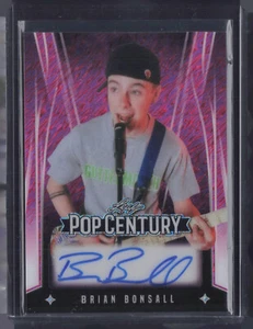 Autografo 2025 Leaf Pop Century Shimmer Pink Brian Bonsall 6/10 - Foto 1 di 2