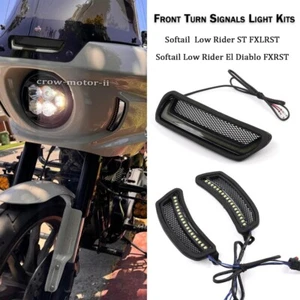 For Harley Softail Low Rider ST FXLRST 2022-2024 Front Turn Signals Light Lamp - Picture 1 of 12