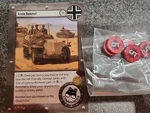 Tarjeta y fichas GaleForce Nine / GF9 Tanks LINE IN THE SAND OP Erwin Rommel - Imagen 1 de 2