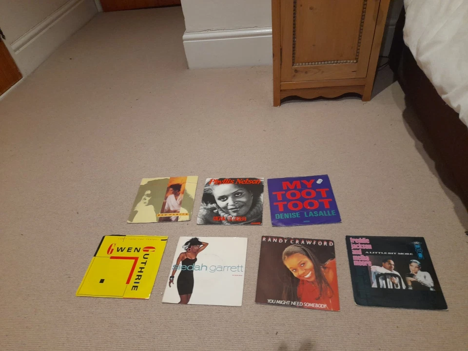 Collection 7 R&B Soul 7" vinyl Records Gwen Guthrie Randy Crawford Melba Moore - Image 1 of 1