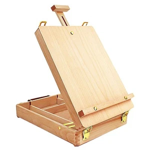 Premium Sketchbox Desktop Art Easel, Tabletop, Wooden for Painting, Student, ... - Picture 1 of 6