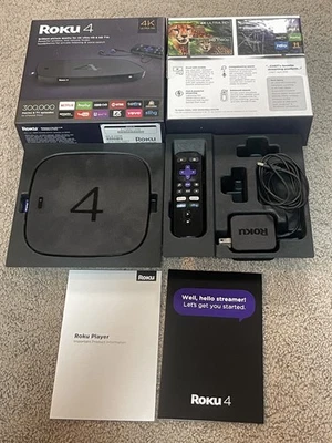 Roku 4 HD Streaming Media Player 4K Tested-working - Image 1 of 4
