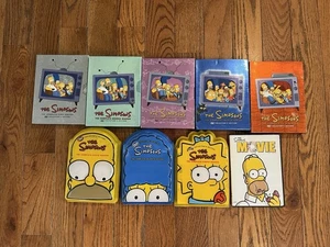The Simpsons DVD Complete Seasons 1-8 Box Sets Collector's Ed. lot + Movie - Picture 1 of 11