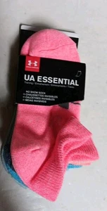 6 Pair Under Armour Youth 13.5K-4YNo Show Socks Multi-colored, NWT $16 - Picture 1 of 4