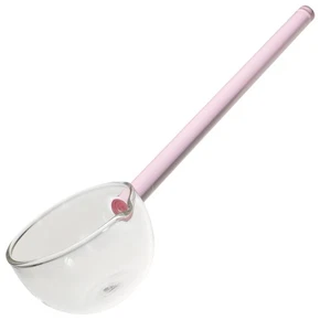 Cuchara de vidrio cuchara agitadora cucharón cucharas de té helado agitadores de cóctel - Imagen 1 de 12