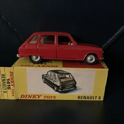 #1416 Original Vintage Dinky Toys Renault 6 Meccano Triang Francia Time Capsule Foto 1 de 4