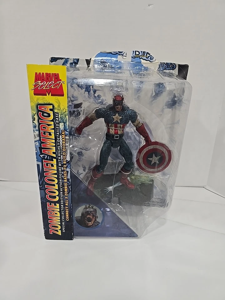 Marvel Select Zombie Colonel Captain America Action Figure 2007 A30