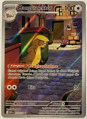 Pokemon Manguspektor Deutsch 153/132 IL Mega-Entwicklung Near Mint - Bild 1 von 2