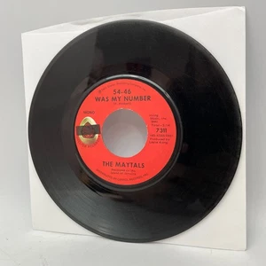 The Maytals ‎54-46 Was My Number Vinyl 7" US 1972 Mono Press VG Roots Reggae - Picture 1 of 2