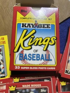 Topps 1990 Kaybee Kings of Baseball 33 Super Gloss Photo Cards Collectors Set  - Bild 1 von 6