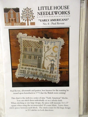 Little House Needleworks PAUL REVERE Counted Cross Stitch Pattern - Image 1 of 2
