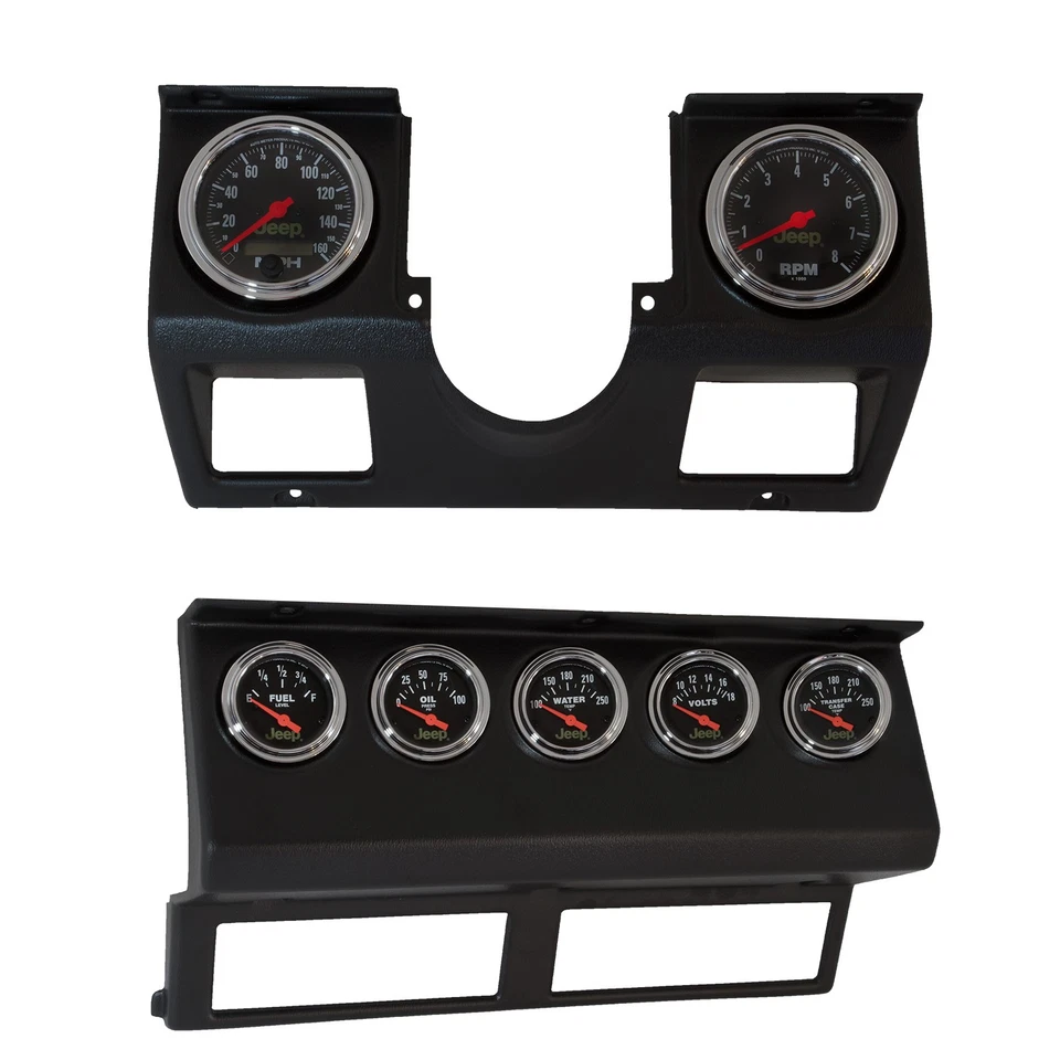 Kit de medidor de tablero de ajuste directo de 7 piezas AutoMeter para Jeep Wrangler YJ 87-96 Foto 1 de 4