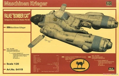 Hasegawa 64119 1/20 Anti-gravity armored fighter Pkf.85 Falke bomber cat kit - Image 1 of 4