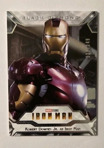 Robert Downey Jr. As Iron Man - 2021 Upper Deck Marvel Black Diamond #1 Base /149 - Bild 1 von 14