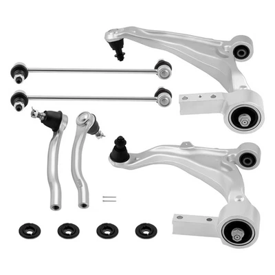 6x Front Control Arm Kit w/ Ball Joint Outer Tie Rod for Acura MDX ZDX 2007-2013 - Image 1 of 4