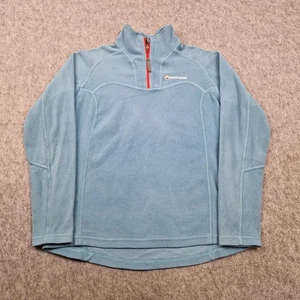 Montane Fleece Womens UK Size 16 Blue Half Zip Pullover Jumper Outdoor Walking - Picture 1 of 8
