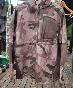 Suéter Camuflado Cabelas Lana Merino XL 1/2 Cremallera - Imagen 1 de 8