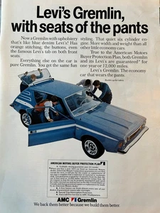Sammlerstück 1972 AMC Gremlin original veröffentlichte Farbanzeige B049 - Bild 1 von 2