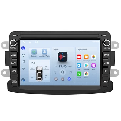 2+64GB Android Radio DAB+ Navi Carplay GPS Bluetooth WIFI GPS Für Renault Dacia - Bild 1 von 4
