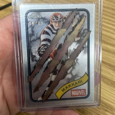 2025 Topps Chrome Marvel Clawed Card ~ Makkari From The Eternals 14/20 🤩 - Bild 1 von 3