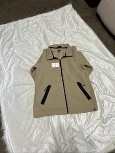 Neu mit Etikett Trimark 98143-169-4 Wkahuzi Eco durchgehender Reißverschluss Sherpa wüstenkhaki schwarz Damen S L/G - Bild 1 von 18