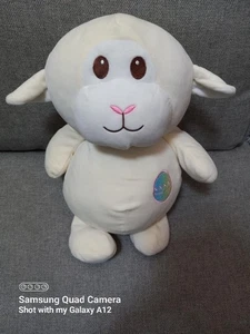 Kaisi Yang 18 Zoll Plüsch Elfenbein Lamm mit (besticktem Osterei) - gebraucht - Bild 1 von 4