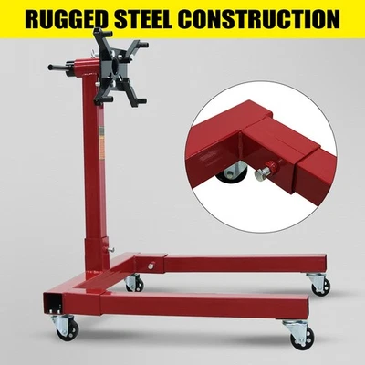 Engine Stand 1250lbs Steel Rotating Wheeled Engine Stand for Vehicle Maintenance - Image 1 of 4