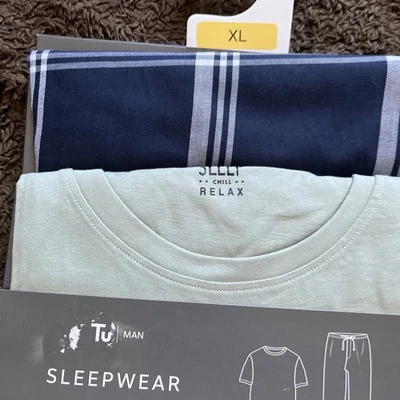 BNWT TU Mens Size XL Blue Multi Pyjamas - Image 1 of 4