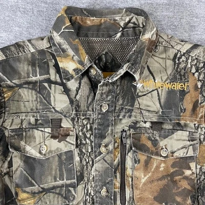 Youth Hunting Realtree 迷彩长袖通风纽扣衬衫 L — 第 1/4 张图片