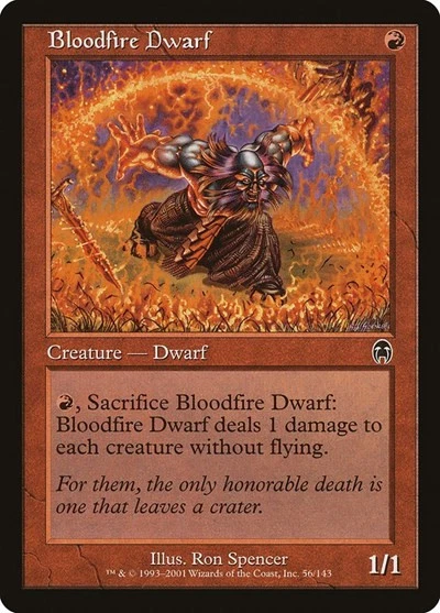 Bloodfire Dwarf  56  MTG  NM Apocalypse - Image 1 of 1