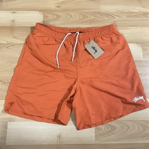 Stussy Stock Water Shorts Swim Trunks Men’s Size M (31-32) Clay 7” Inseam NEW - Picture 1 of 11