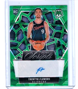 2024-25 Panini Mosaic Trentyn Flowers Scripts Green Ice Rookie Auto RC (MS-FLW) - Picture 1 of 1