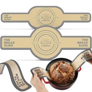 LUSHYUM Silicone Bread Sling for Dutch Oven, 2pcs (Oval + Round) Thicker Non-... - Picture 1 of 6