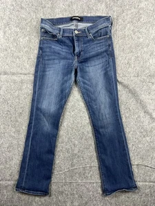 Stivali donna Express vita media elasticizzati jeans lavaggio scuro casual taglia 8 corti - Foto 1 di 9