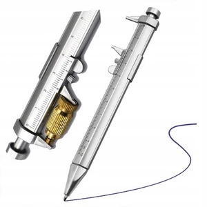 Rosfix 2in1 Stift & Messschieber 0-100mm Präzisionswerkzeug schwarz - Bild 1 von 8