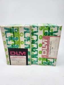 Lot Of 2 Boxes Vintage DLM Small Wooden Parquetry Blocks Childhood Learning - Picture 1 of 5
