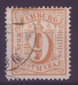 AD Hamburg Nr. 18 gestempelt geprüft W. Engel BPP hoher Katalogwert !!! s899 - Picture 1 of 2