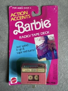 Barbie Action Accents Radio Tape Deck 1989 - Picture 1 of 4