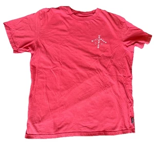 Camiseta Para Hombre Billabong/Wrangler Premium Manga Corta Grande Roja Algodón Orgánico - Imagen 1 de 4