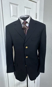 Neuwertige Brooks Brothers Sportjacke drei Knöpfe Wolle Herren schwarz 40 S - Bild 1 von 8