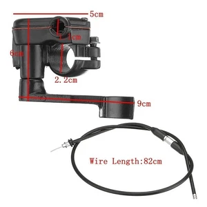 For 50cc 110cc 125cc ATV Quad Bike Buggy Thumb Throttle Accelerator/Cable Black - Foto 1 di 8