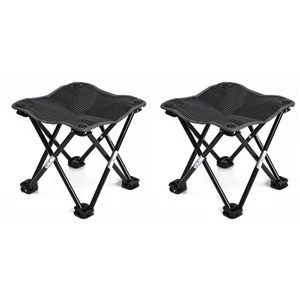  Set of 2 Hocker Klappbar Camping Klapphocker Im Freien Tragbarer - Bild 1 von 8