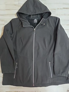 Zeroxposure Damen Übergröße Jacke Mantel 2X schwarz weich innen Kapuze Taschen - Bild 1 von 10