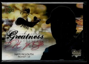 2006 Upper Deck Clear Path to Greatness Red Auto Nate McLouth RC Auto Pittsburgh - Picture 1 of 2