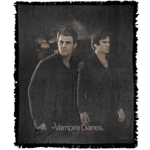Vampire Diaries Blanket, 50"x60" Brothers Woven Cotton Blend Throw - Picture 1 of 6