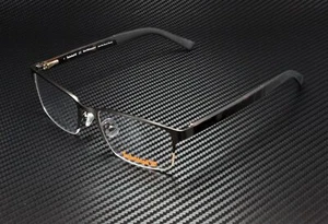 Timberland TB1585 009 Matte Gunmetal Clear Lens Metal 58 mm Men's Eyeglasses - Picture 1 of 5
